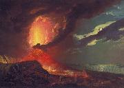 Joseph wright of derby Vesuvius in Eruption, with a View over the Islands in the Bay of Naples oil